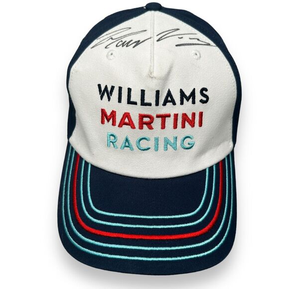 Williams Martini Racing F1 Hat Autographed Signed Felipe Massa Valteri Bottas - Picture 1 of 8